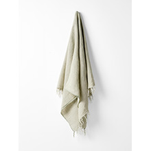 Fringed Vintage Linen Throw